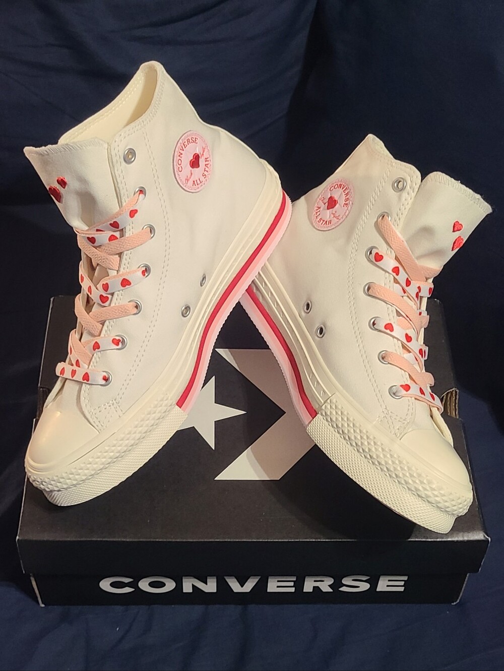 Converse Chuck Taylor All Star "Valentines Day", New In Box! Kids 7/Womens 9